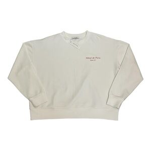 New Francesca’s gb fashion White Hôtel de Paris Sweatshirt Medium